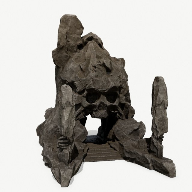 Skull gate Modelo 3D .c4d .max .obj .3ds .fbx .stl .blend 
