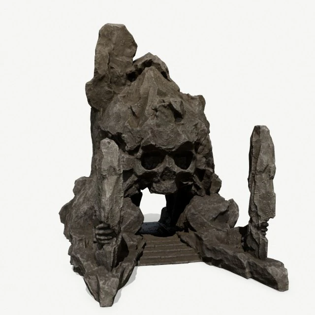Skull gate 3D Model .c4d .max .obj .3ds .fbx .stl .blend 