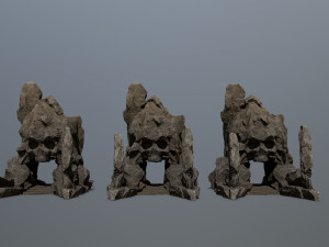 Skull gate Modelo 3D