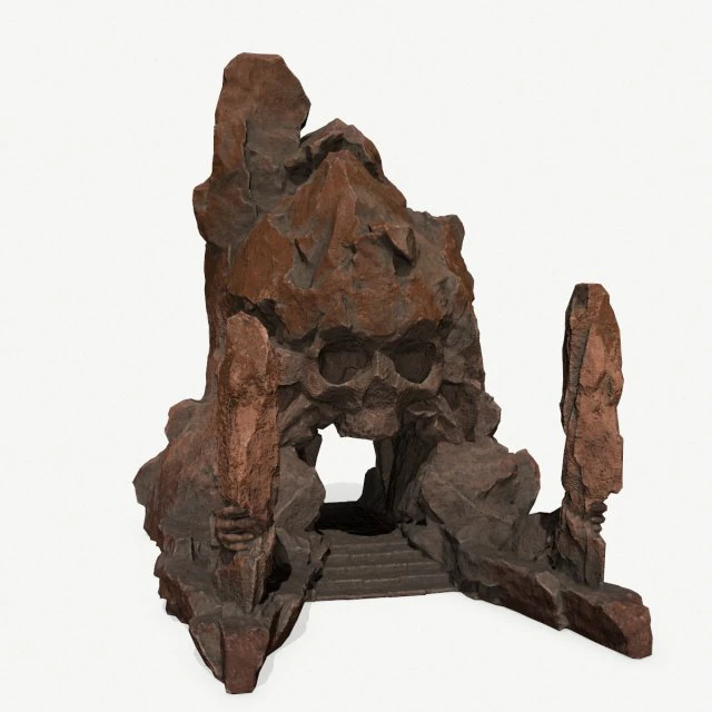 Skull gate 3D Model .c4d .max .obj .3ds .fbx .stl .blend 
