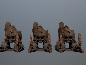 Skull gate Modèle 3D