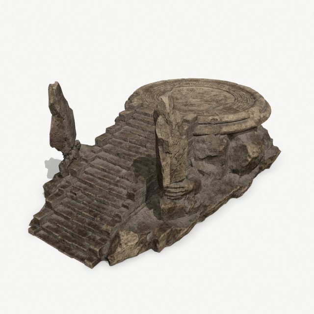 Temple 3D Model .c4d .max .obj .3ds .fbx .stl .blend 