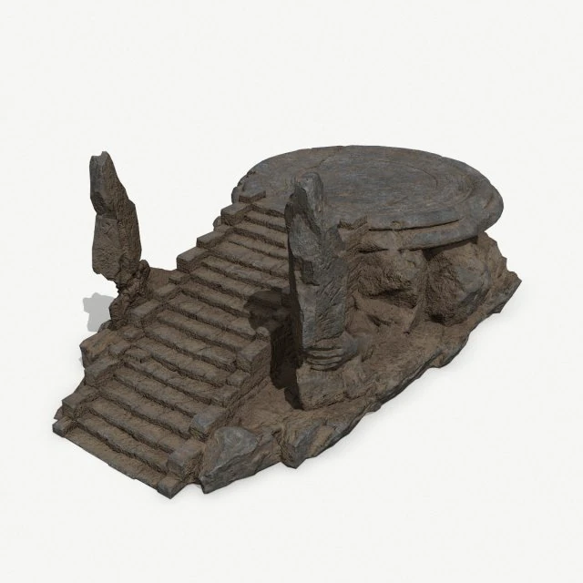 Temple 3D Model .c4d .max .obj .3ds .fbx .stl .blend 