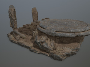 Temple 3Dモデル