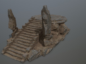 Temple 3Dモデル