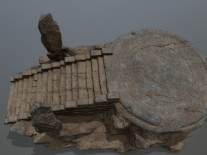 Temple 3Dモデル
