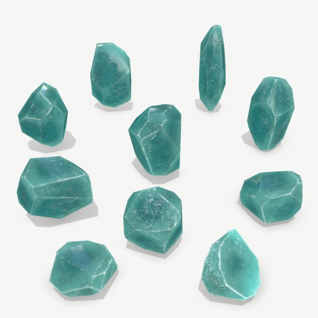 Crystal set Modelo 3D .c4d .max .obj .3ds .fbx .stl .blend 