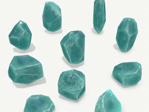 水晶套装 3D 模型