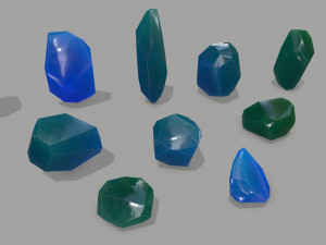 Crystal set 3D Model