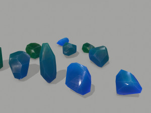 Crystal set 3D Model
