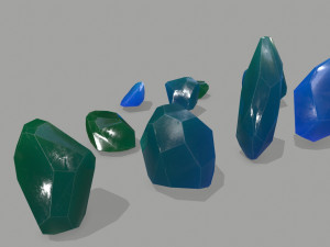 Crystal set 3D Model