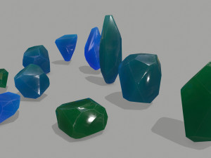 Crystal set 3D Model