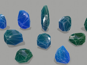 Crystal set 3D Model
