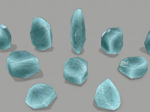 Crystal set 3D 모델