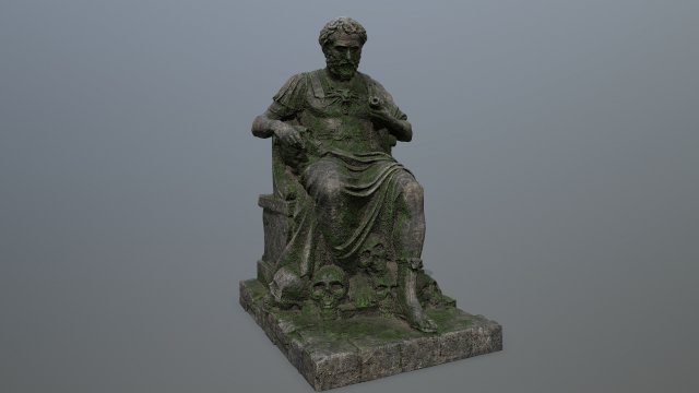 Statue 3D Модель .c4d .max .obj .3ds .fbx .stl .blend 