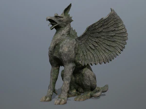 Criatura Est&aacute;tua Modelo 3D
