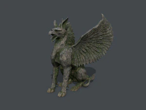 Criatura Est&aacute;tua Modelo 3D