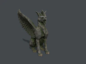 Criatura Est&aacute;tua Modelo 3D