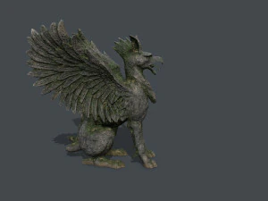 Criatura Est&aacute;tua Modelo 3D