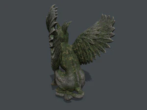 Criatura Est&aacute;tua Modelo 3D