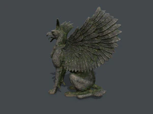 Criatura Est&aacute;tua Modelo 3D
