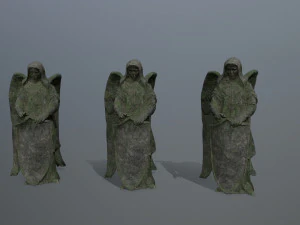 Est&aacute;tua de anjo Modelo 3D