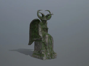 天使雕像 3D 模型