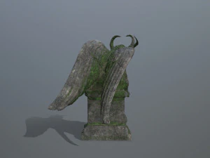 天使雕像 3D 模型