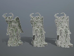 天使雕像 3D 模型