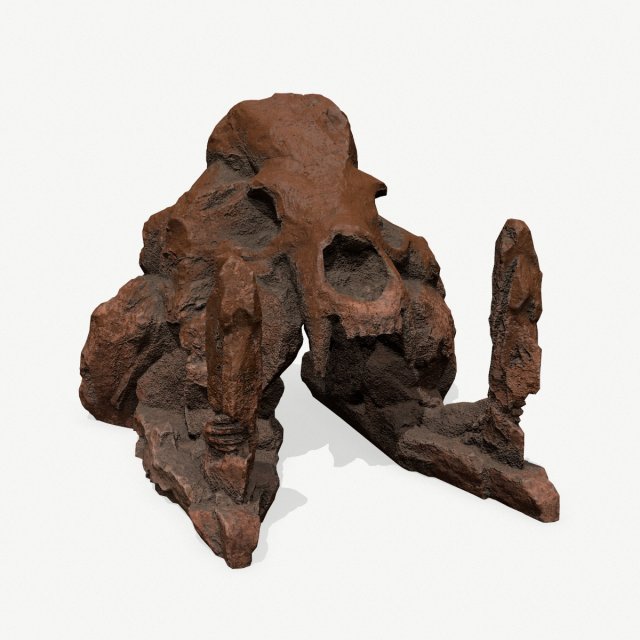 Skull gate 3D Модель .c4d .max .obj .3ds .fbx .stl .blend 