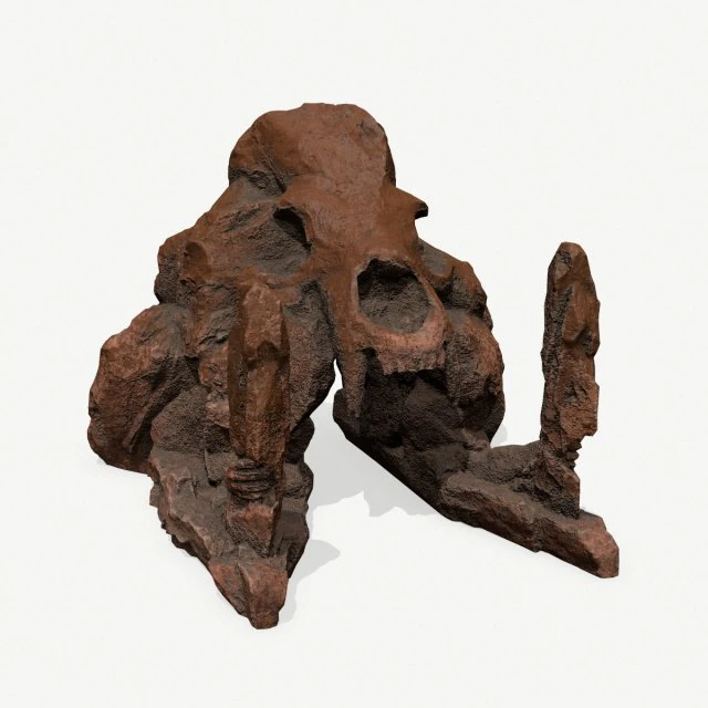 Skull gate 3D Model .c4d .max .obj .3ds .fbx .stl .blend 