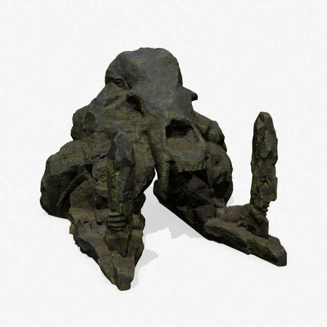 Skull gate Model 3D .c4d .max .obj .3ds .fbx .stl .blend 