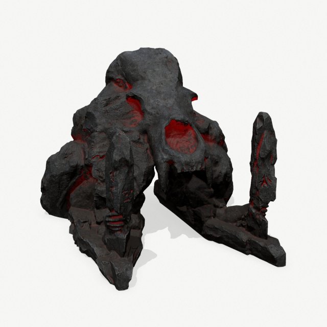 Skull gate 3D मॉडल .c4d .max .obj .3ds .fbx .stl .blend 