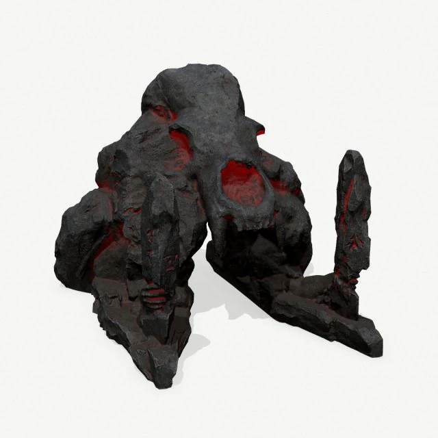 Skull gate 3D Model .c4d .max .obj .3ds .fbx .stl .blend