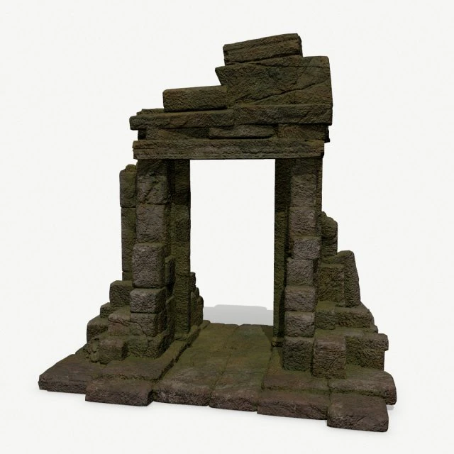 Rock Gate 3D Model .c4d .max .obj .3ds .fbx .stl .blend