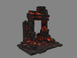 Ruin Gate 3Dモデル