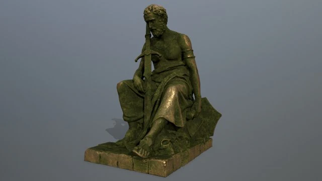Statue 3D Model .c4d .max .obj .3ds .fbx .stl .blend 