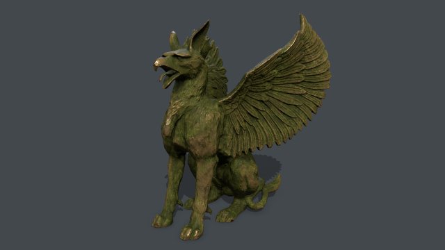 Statue Creature 3D 모델 .c4d .max .obj .3ds .fbx .stl .blend 