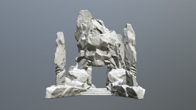 SkullGate1Stl 3Dプリントモデル .c4d .max .obj .3ds .fbx .stl .blend