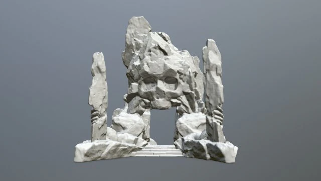 SkullGate1Stl 3D Print Model .c4d .max .obj .3ds .fbx .stl .blend 