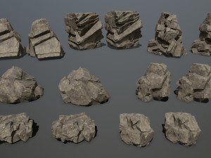 Sea rocks Model 3D