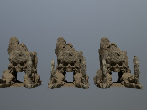 Skull gate Model 3D