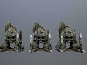 Skull gate Modello 3D