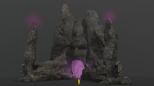 Rock Gate Modelo 3D .c4d .max .obj .3ds .fbx .stl .blend 