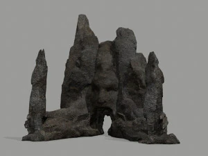 Porta di roccia Modello 3D