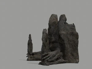 Porta di roccia Modello 3D