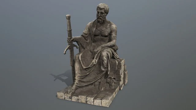 Statue 2 3D Model .c4d .max .obj .3ds .fbx .stl .blend 