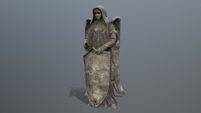 Angel statue Modello 3D .c4d .max .obj .3ds .fbx .stl .blend