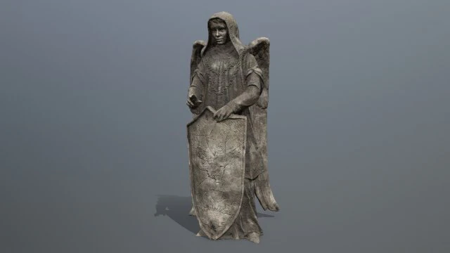 Angel statue 3D Model .c4d .max .obj .3ds .fbx .stl .blend 