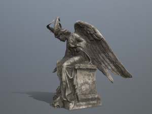 Angel statue 3D मॉडल